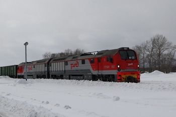 На Сахалинской железной дороге началась подконтрольная эксплуатация нового магистрального тепловоза ТГ16М