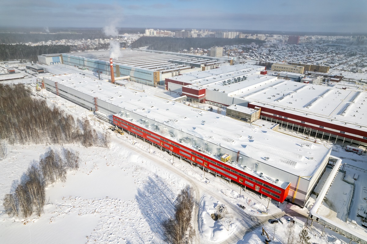 В самом крупном корпусе комплекса высокоскоростных поездов завершен этап подготовки фундаментов под технологическое оборудование