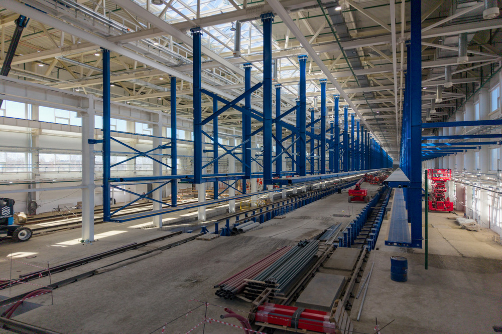 На стройплощадке комплекса высокоскоростных поездов пройдены новые рубежи