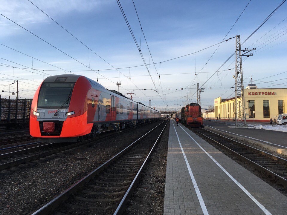 Электропоезд «Ласточка» совершил тестовую поездку до Костромы