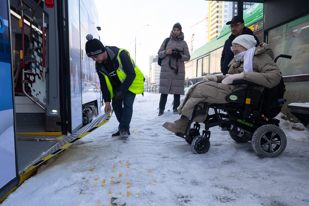 Трамвай «Синара» проверили на адаптацию для маломобильных пассажиров