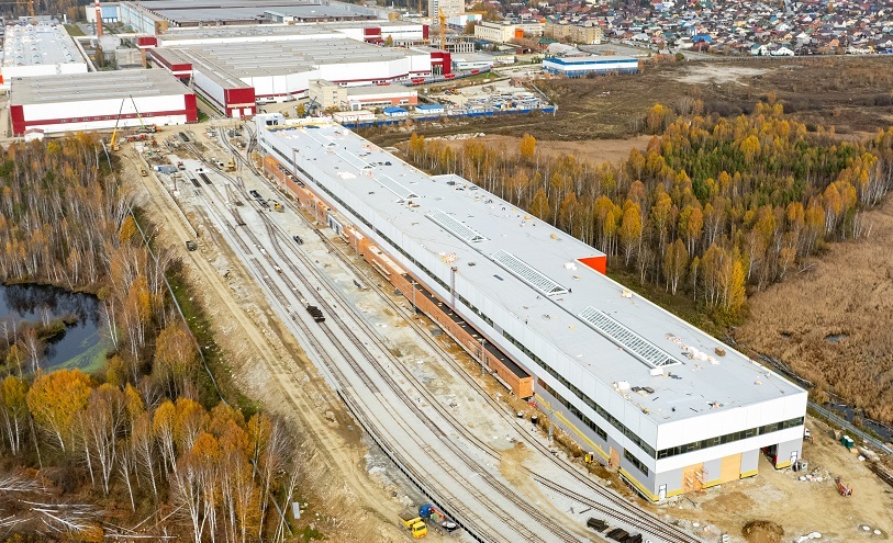 «Синара-Девелопмент» закрыла тепловой контур двух объектов комплекса  по выпуску высокоскоростных поездов