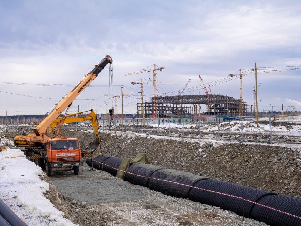 «Синара-Девелопмент» начала строительство водоотводного канала в Деревне Универсиады в Екатеринбурге
